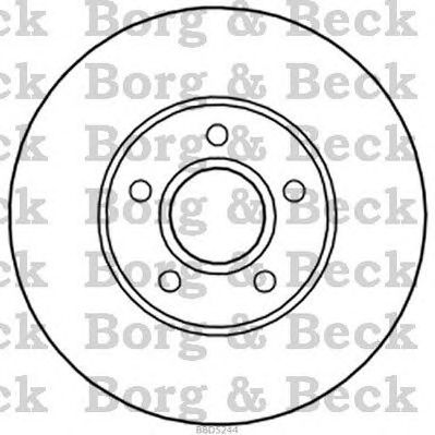 BORG & BECK bbd5244 -  Тормозной диск